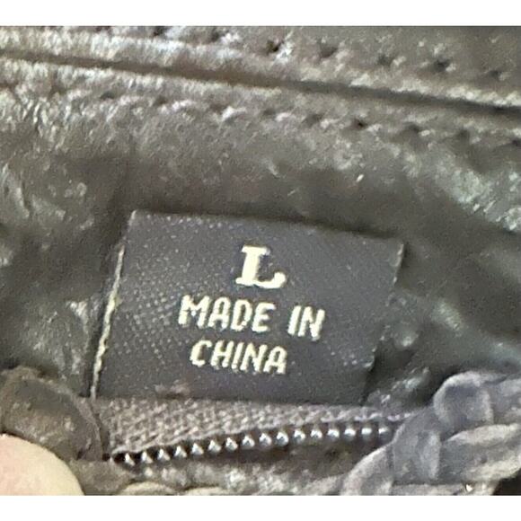 Robert Comstock Vertical Brown Lambskin Leather Jacket Size L - Picture 2 of 12